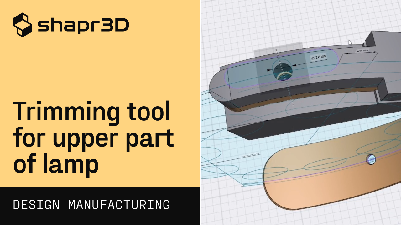 TRIMMING TOOL FOR UPPER PART OF LAMP