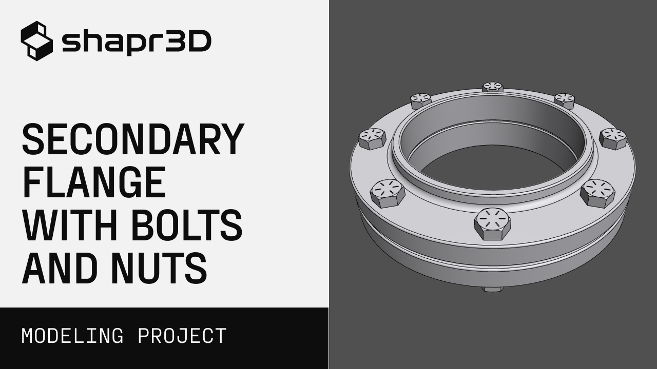 SECONDARY FLANGE WITH BOLTS AND NUTS
